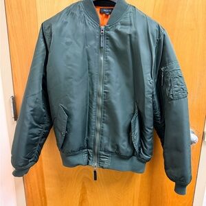 Ring of Fire Dark Green Bomber Jacket